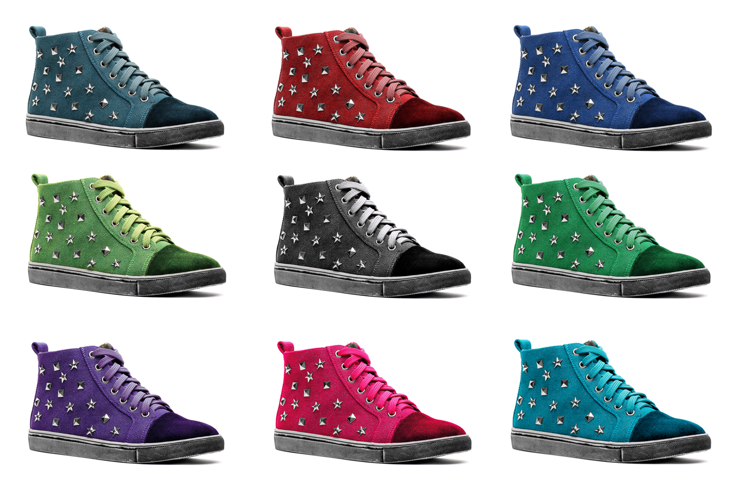 鞋子8色调色练习请点评