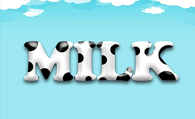 PS可爱牛奶字体设计视频教程