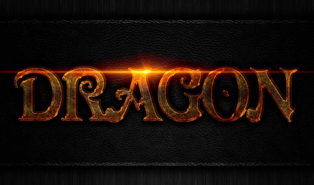 PS字体字效设计 dragon视频教程