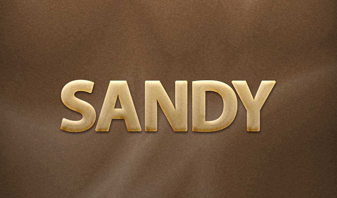 PS沙子特效字体设计  sandy视频教程