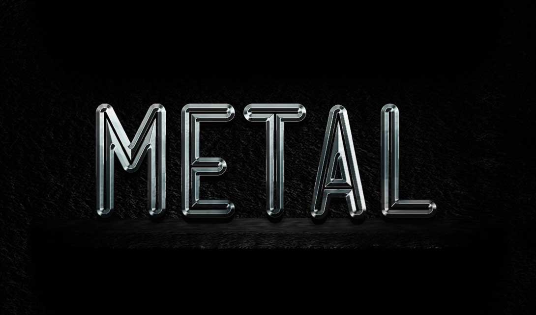 PS暗黑风字体设计 metal视频教程