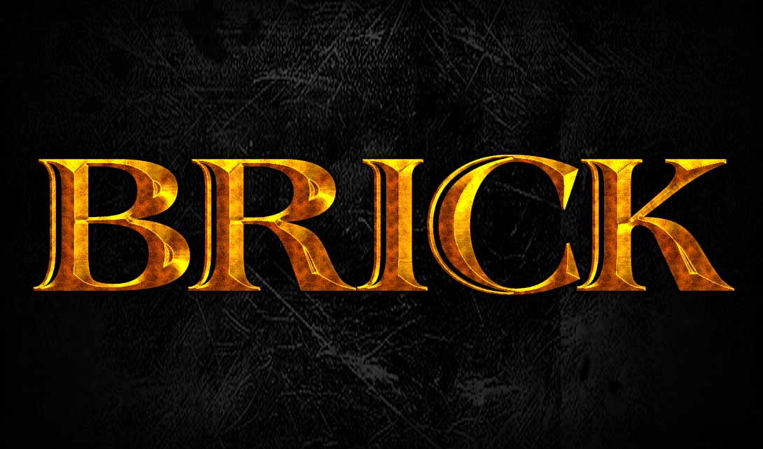 PS金属字体设计 brick视频教程