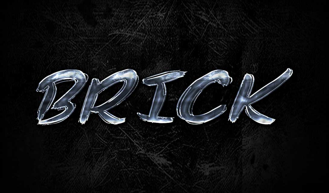 PS金属质感字体设计 brick视频教程