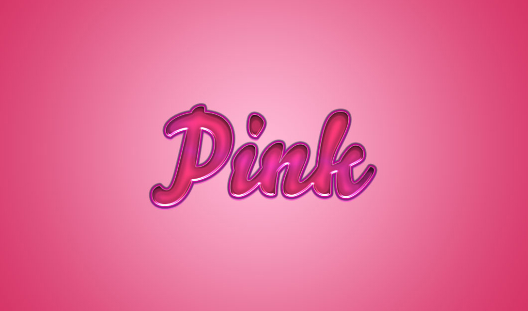 PS特效字体设计粉色字 pink视频教程