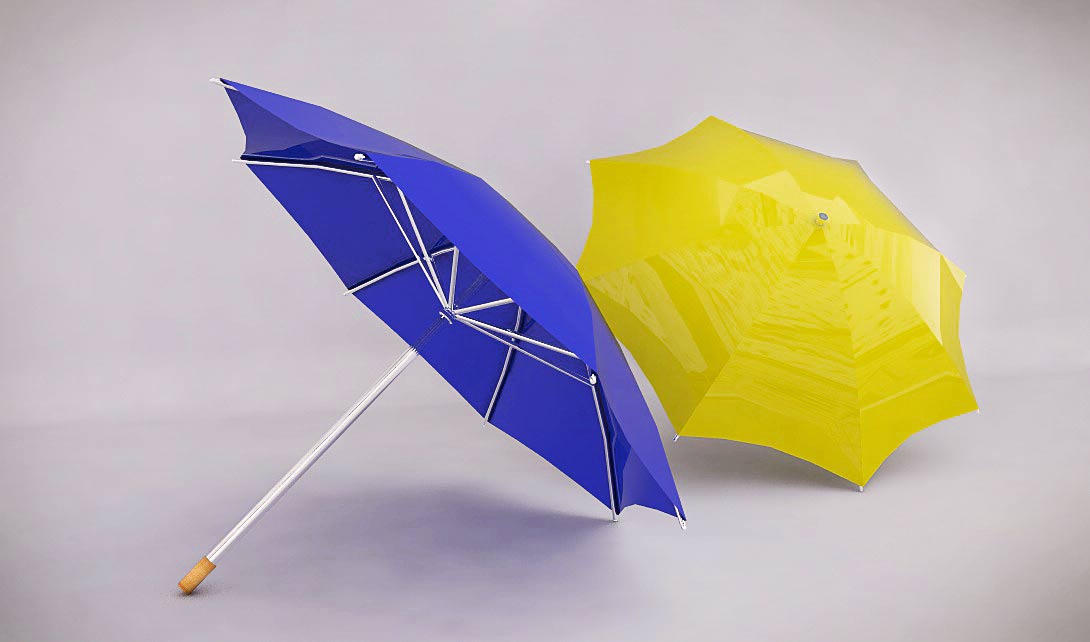C4D雨伞建模视频教程