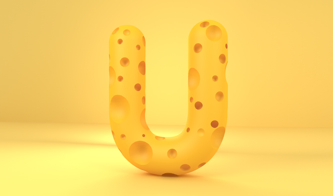 C4D U型奶酪字体设计视频教程