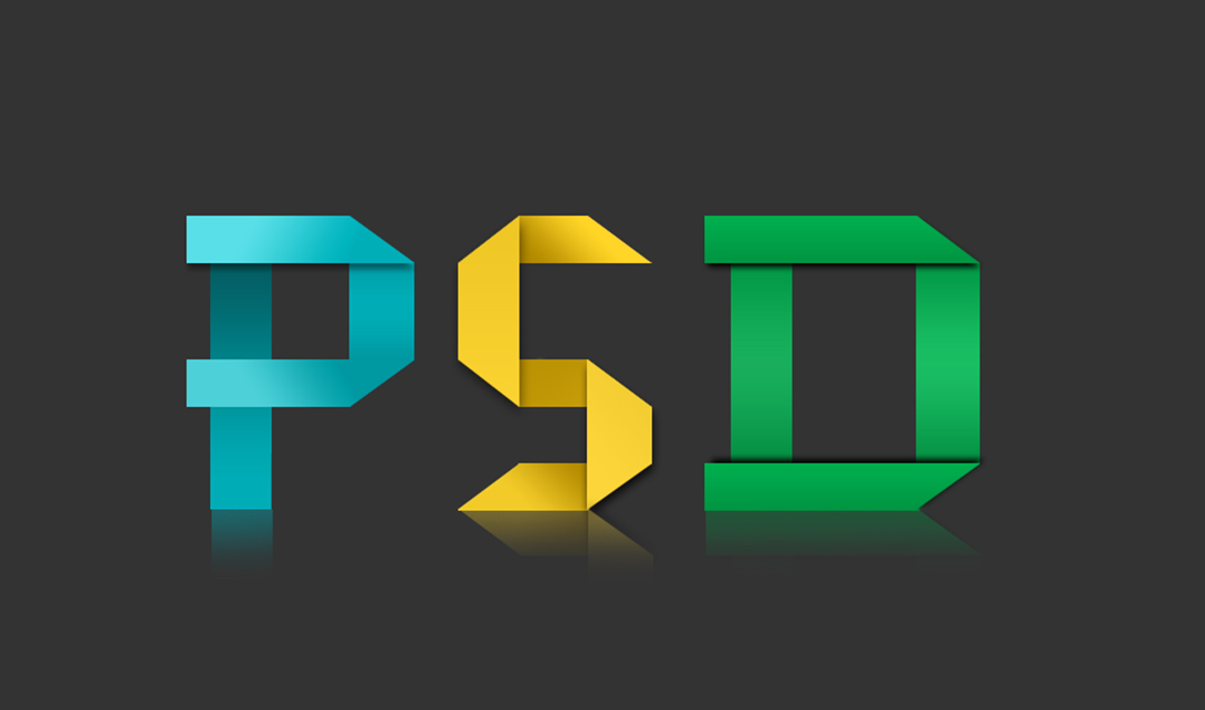 PS折叠字体设计视频教程