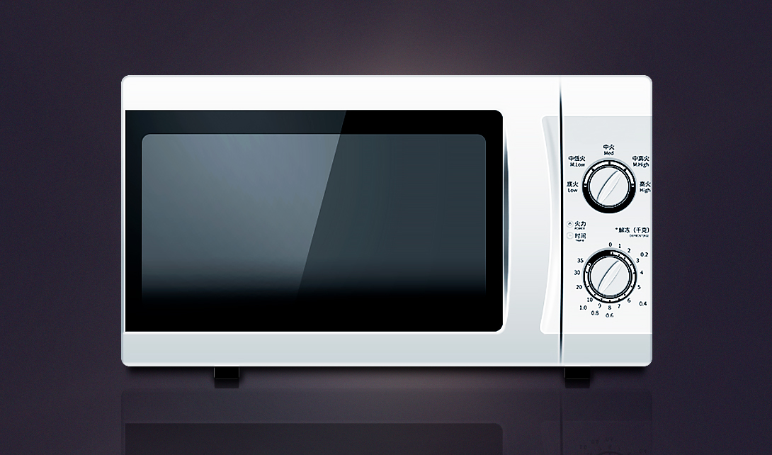 PS家用厨卫电器微波炉产品精修视频教程